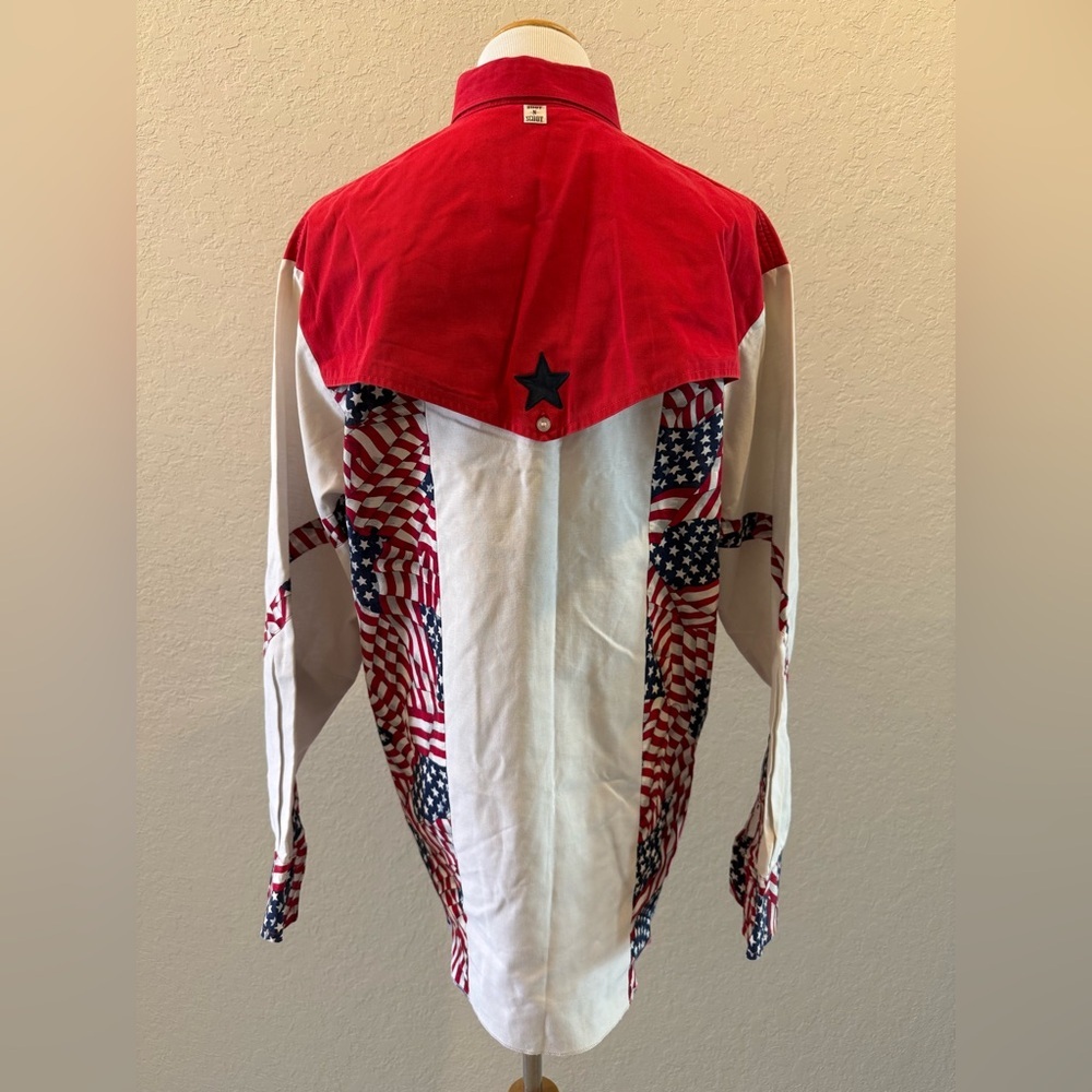 Boot n Scoot American Flag Western Shirt - Picture 3 of 10